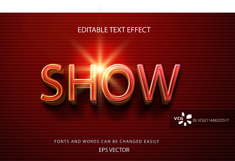 3D可编辑文本效果展示图片素材