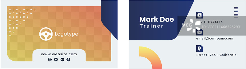 渐变驾驶学校模板图片素材