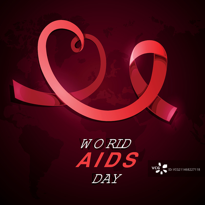 逼真的世界艾滋病日图片素材