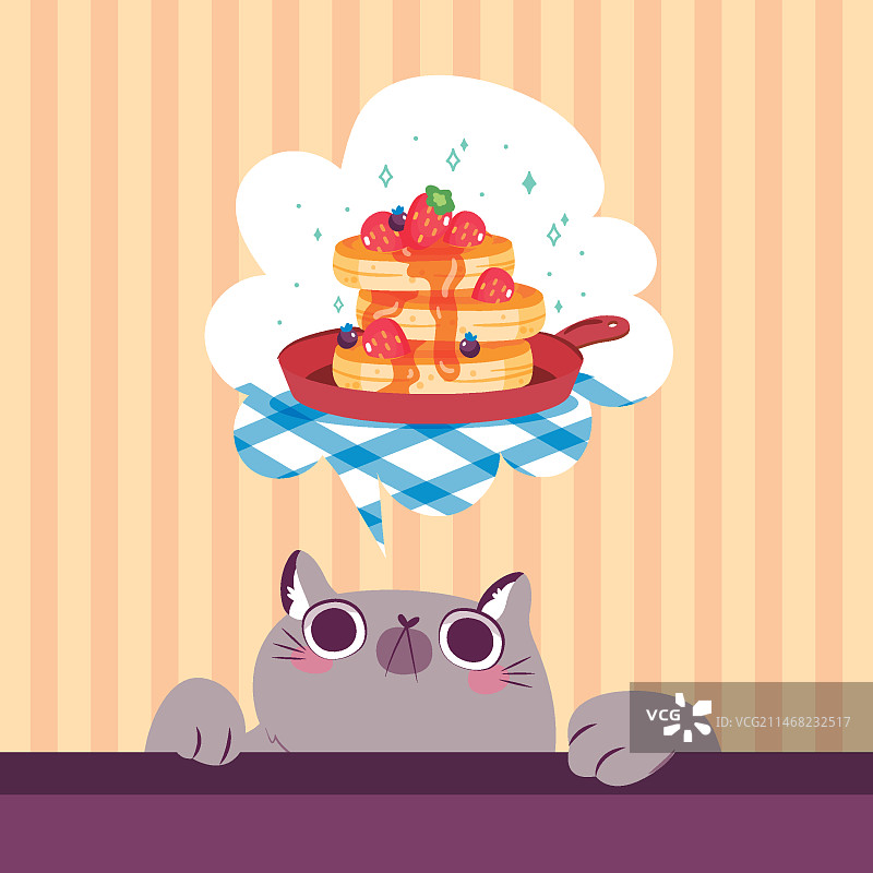 扁平煎饼日插画图片素材