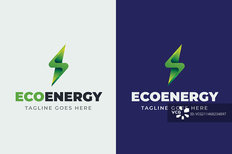 渐变可再生能源Logo模板图片素材