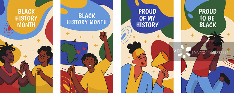 黑人历史月庆祝活动Instagram快拍集锦图片素材