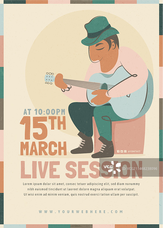 柔和色彩海报设计图片素材