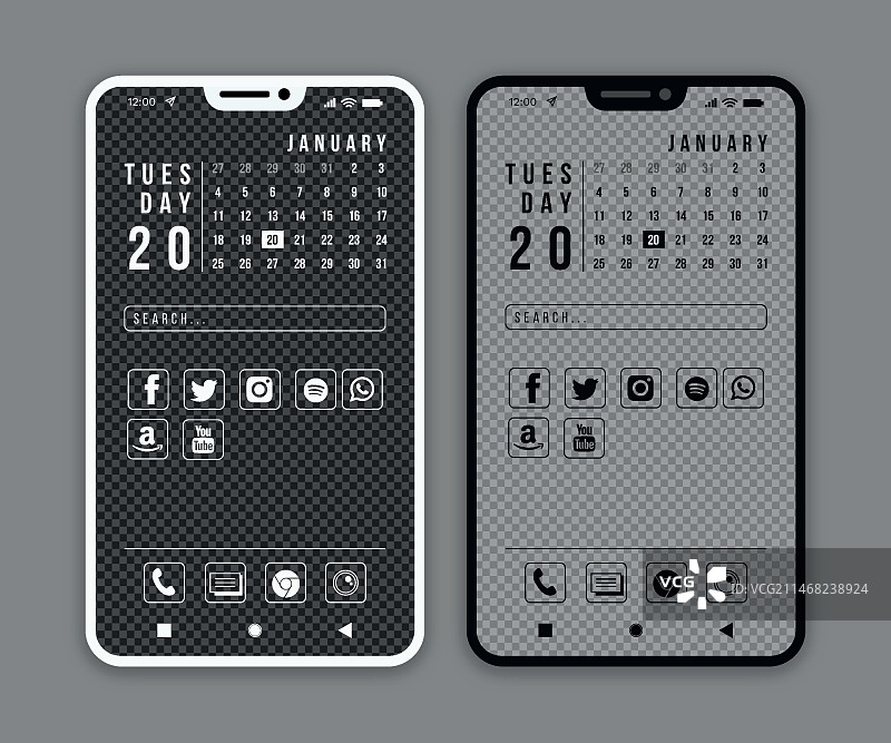 优雅的手机桌面图片素材