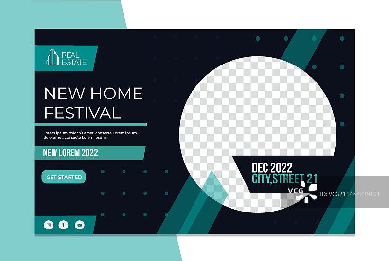 房地产banner模板图片素材