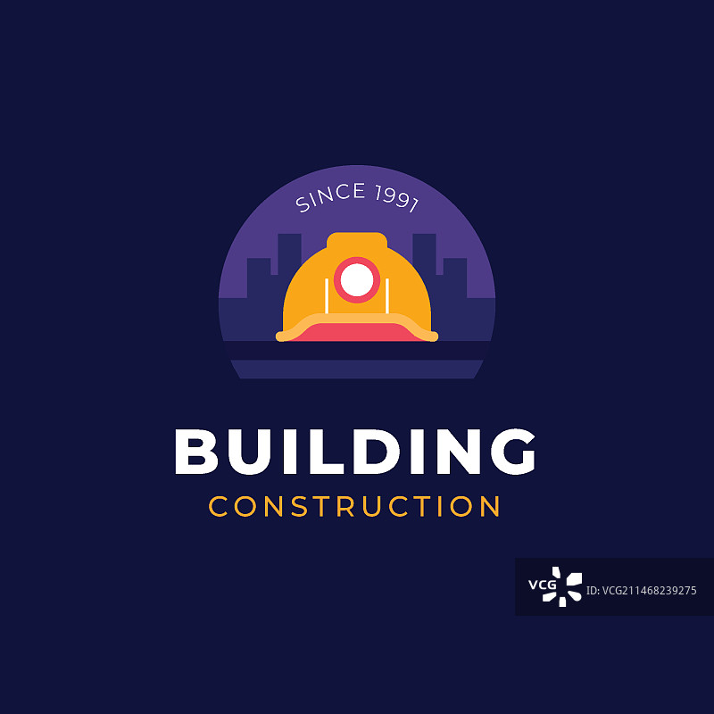 扁平风格机械工程标志图片素材