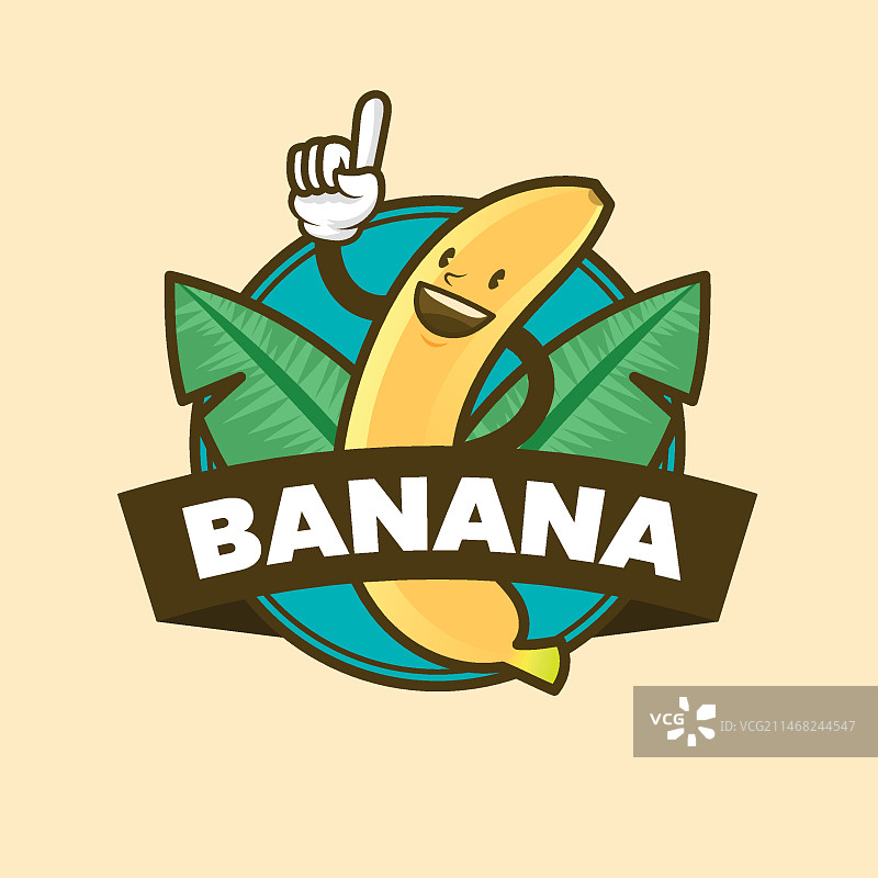 香蕉角色logo图片素材