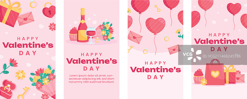 情人节庆祝活动Instagram快拍合集图片素材