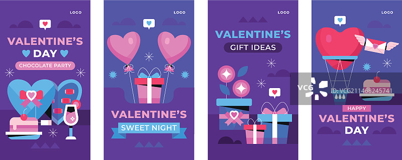 情人节庆祝活动Instagram快拍合集图片素材