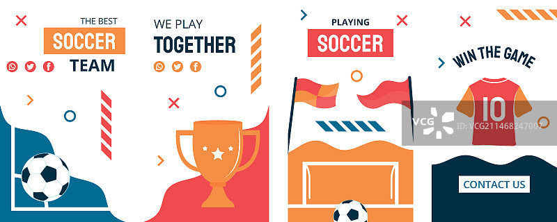 手绘足球Instagram快拍图片素材