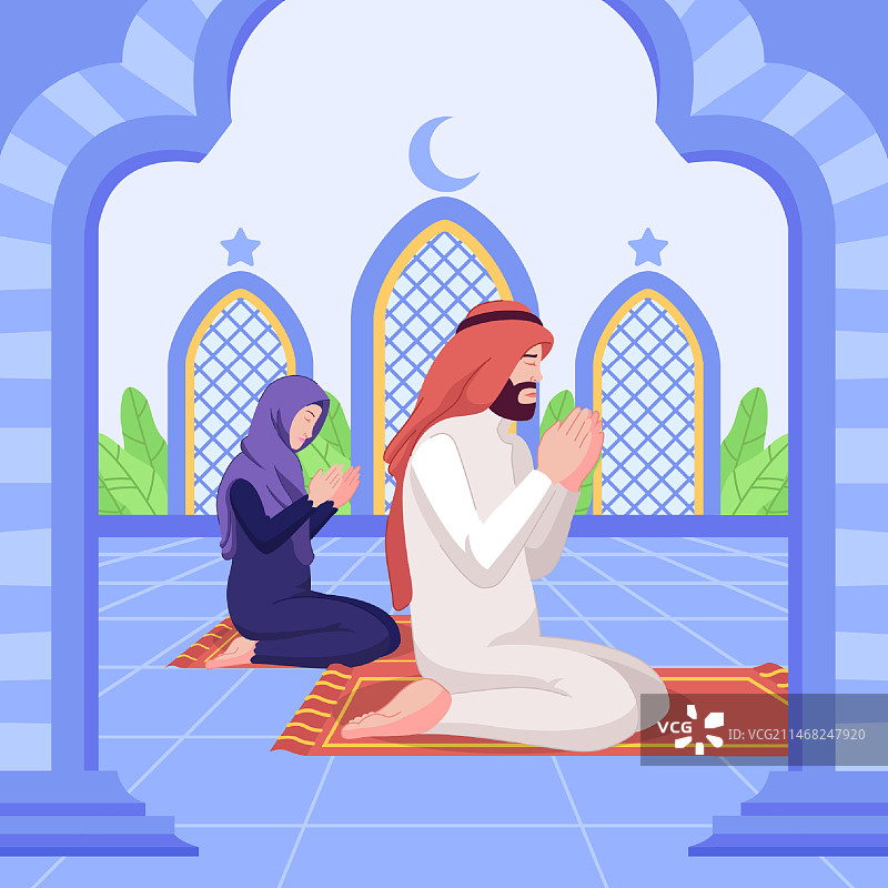 手绘扁平化设计沙拉插画图片素材