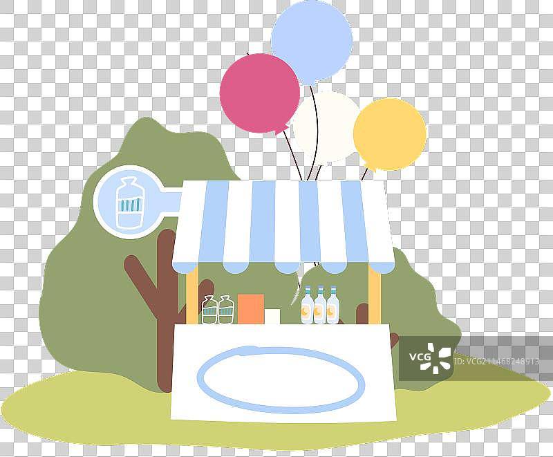 可爱的游园会生日会水吧图片素材