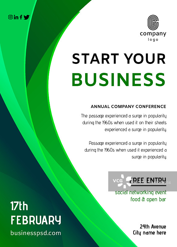 通用商业宣传单模板图片素材