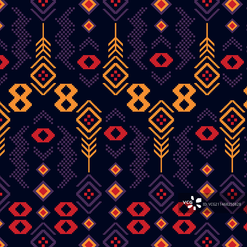 钻石造型宋锦图案图片素材