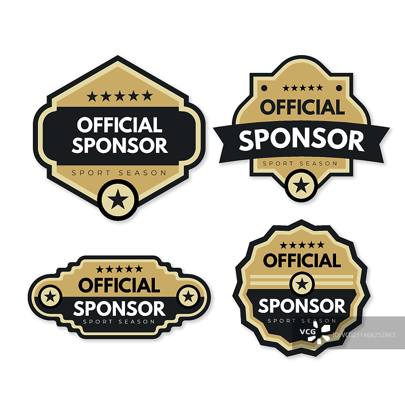 现代赞助商标签合集图片素材