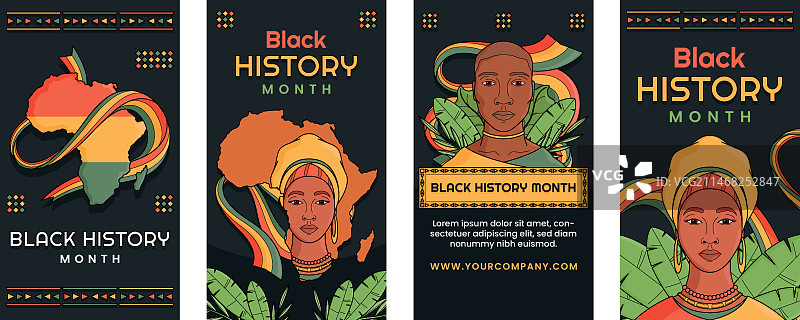 非洲裔历史月Instagram快拍合集图片素材