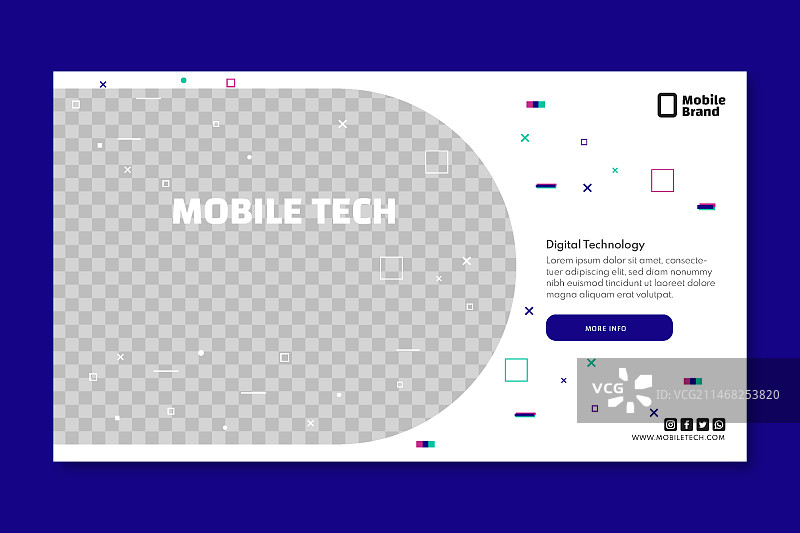 移动技术横幅图片素材