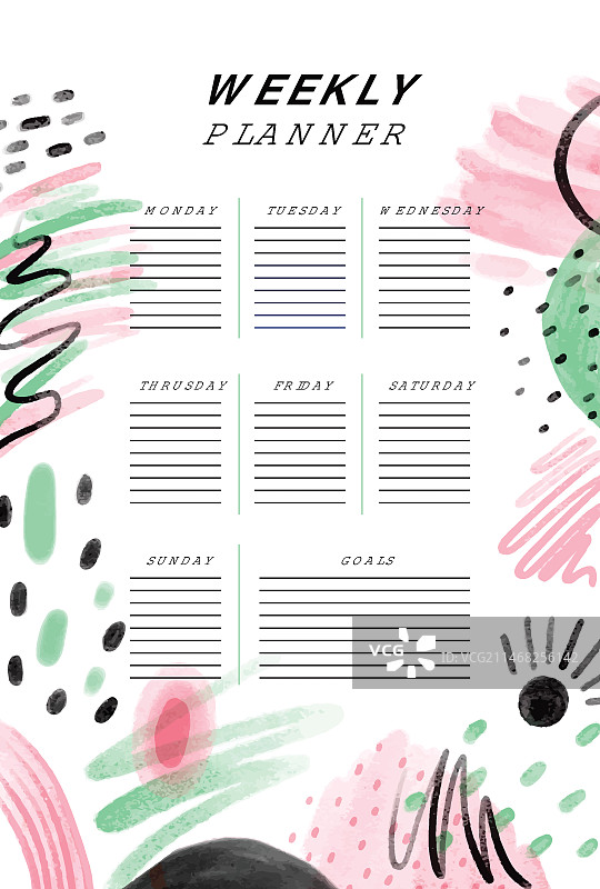 子弹日记计划模板图片素材