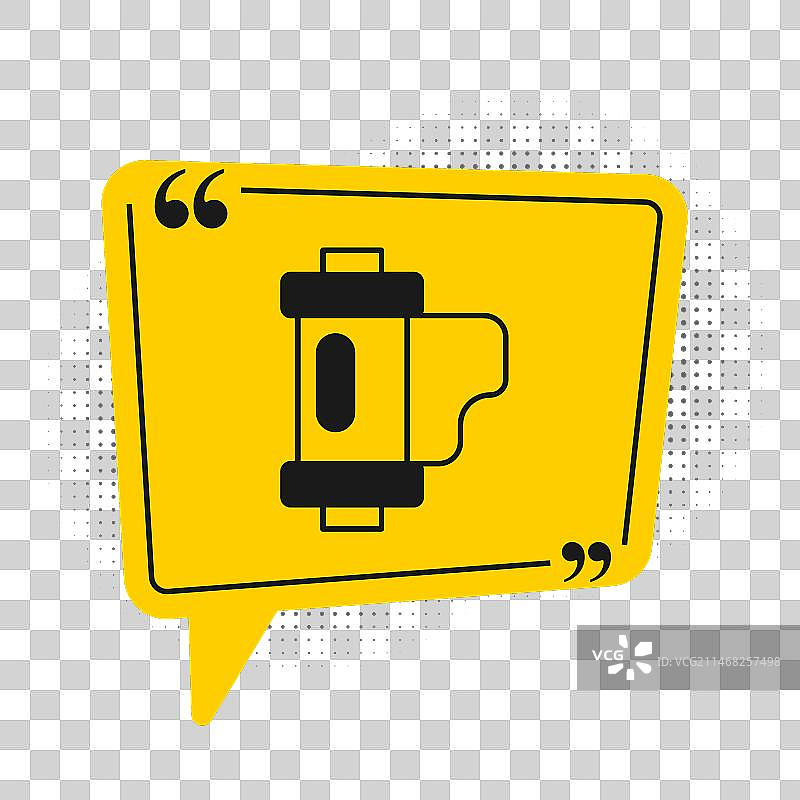 黑色复古胶卷盒图标图片素材