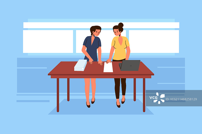 实习工作岗位插画图片素材