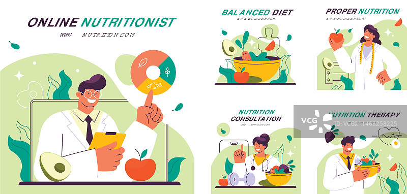 手绘营养师建议Instagram帖子图片素材