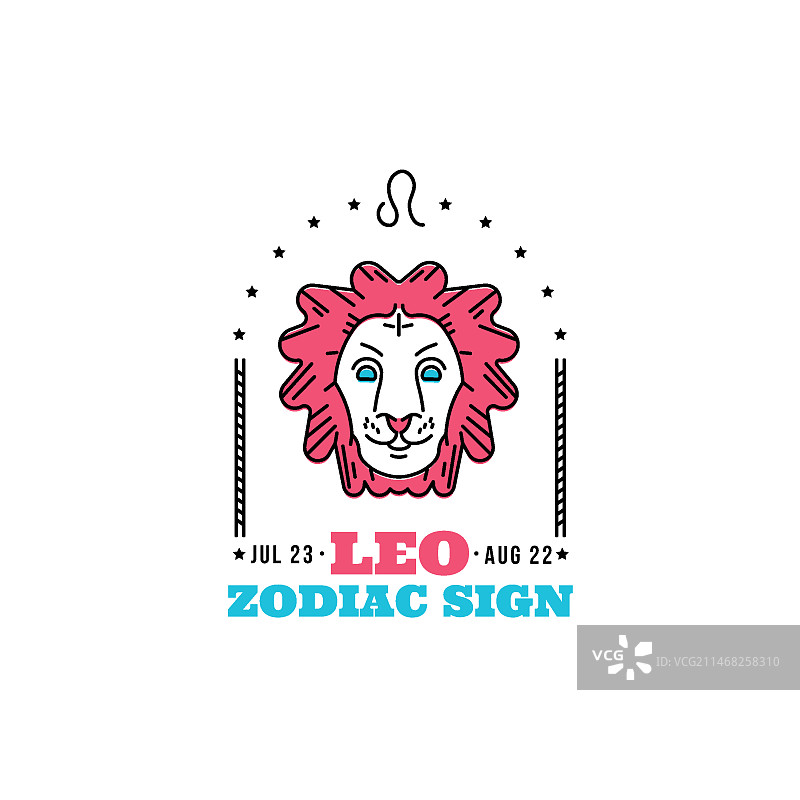 狮子座标志图片素材