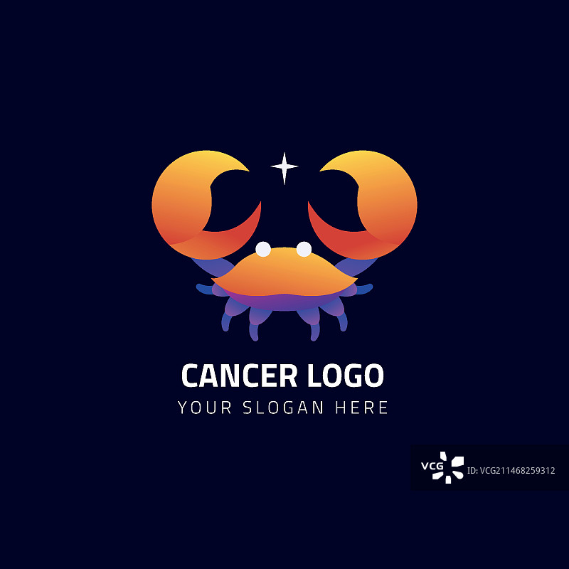 渐变癌症标志模板图片素材