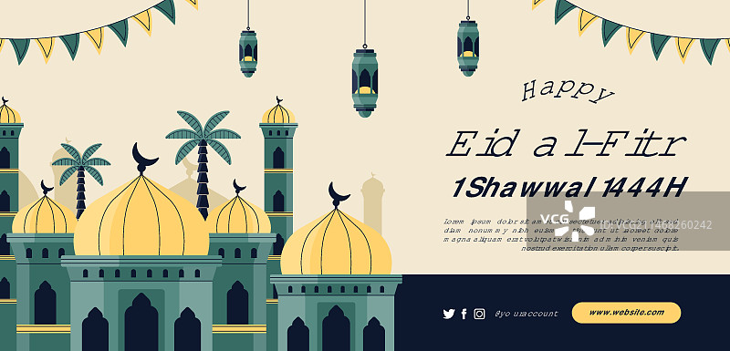 伊斯兰斋月庆祝活动banner图片素材