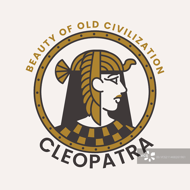 克娄巴特拉标志设计模板图片素材