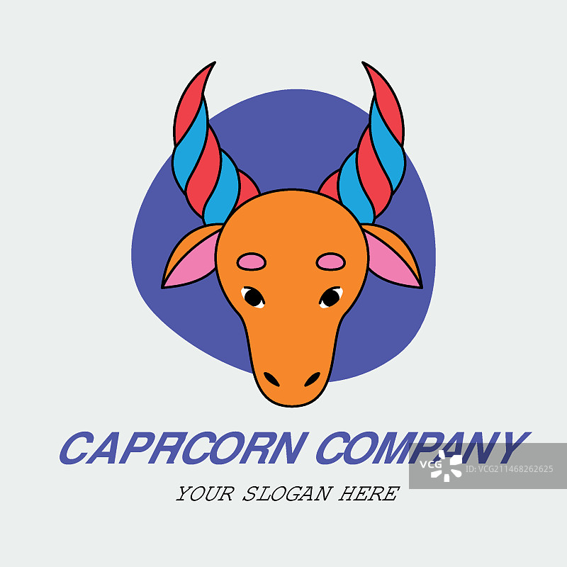 摩羯座标志模板图片素材