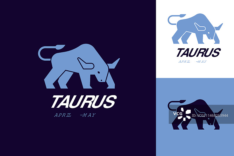 金牛座标志模板图片素材