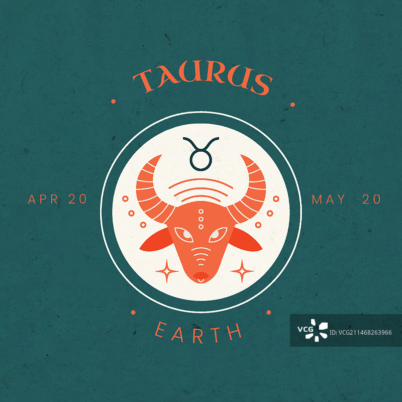 金牛座标志模板图片素材