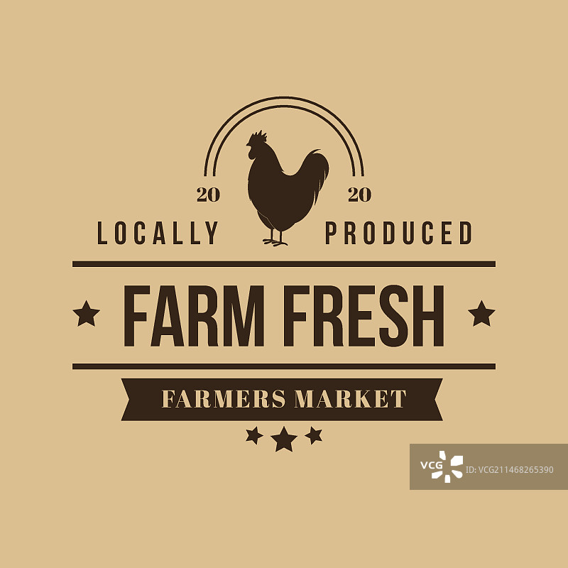 农贸市场标志/标签扁平风模板图片素材