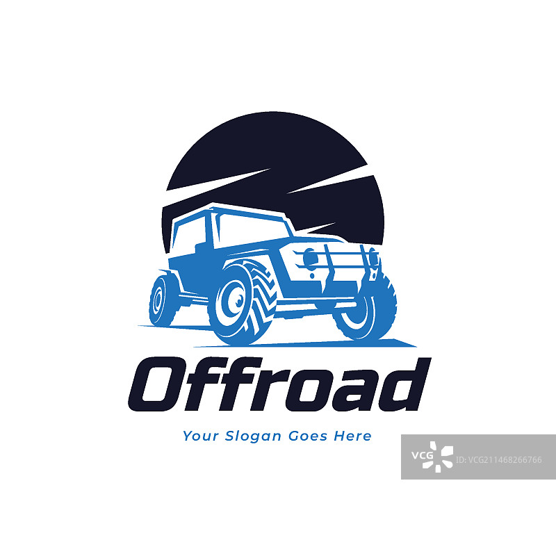 手绘越野标志模板图片素材