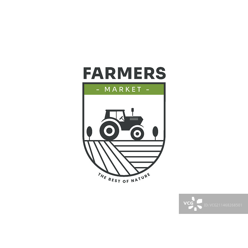 扁平风格农贸市场标志图片素材