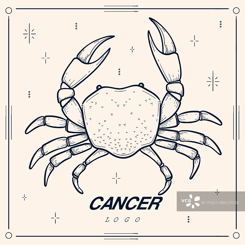 手绘扁平风癌症标志图片素材