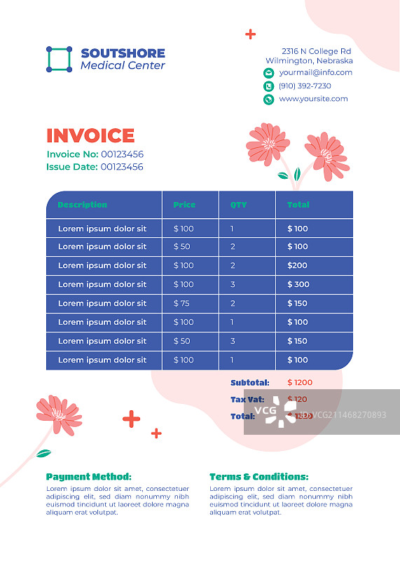 医疗中心模板设计图片素材