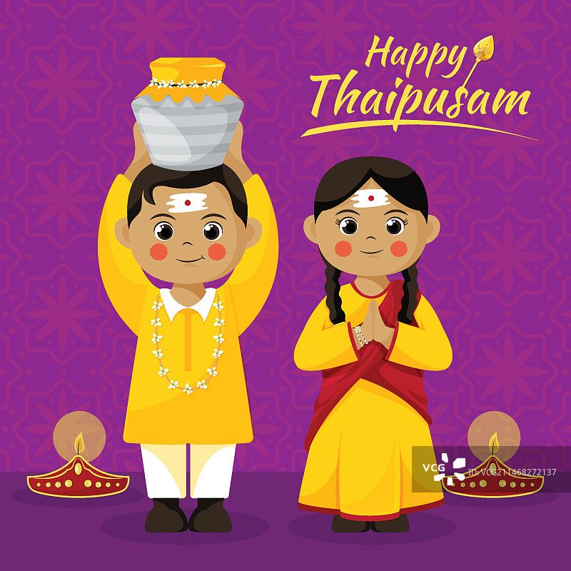 扁平风格的庆祝大宝森节图片素材