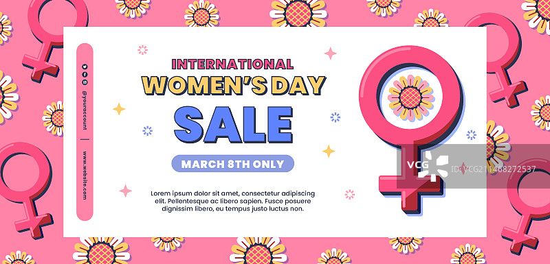 妇女节庆祝活动banner模板图片素材