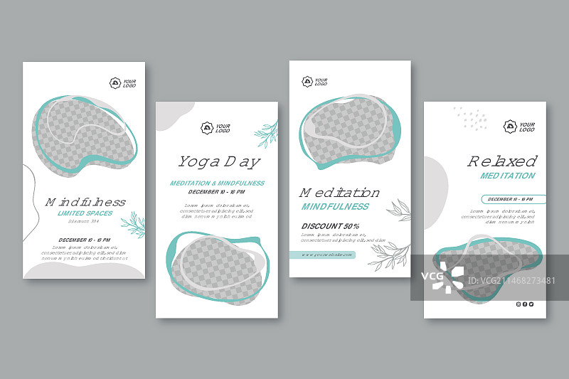 冥想与正念Instagram故事模板图片素材