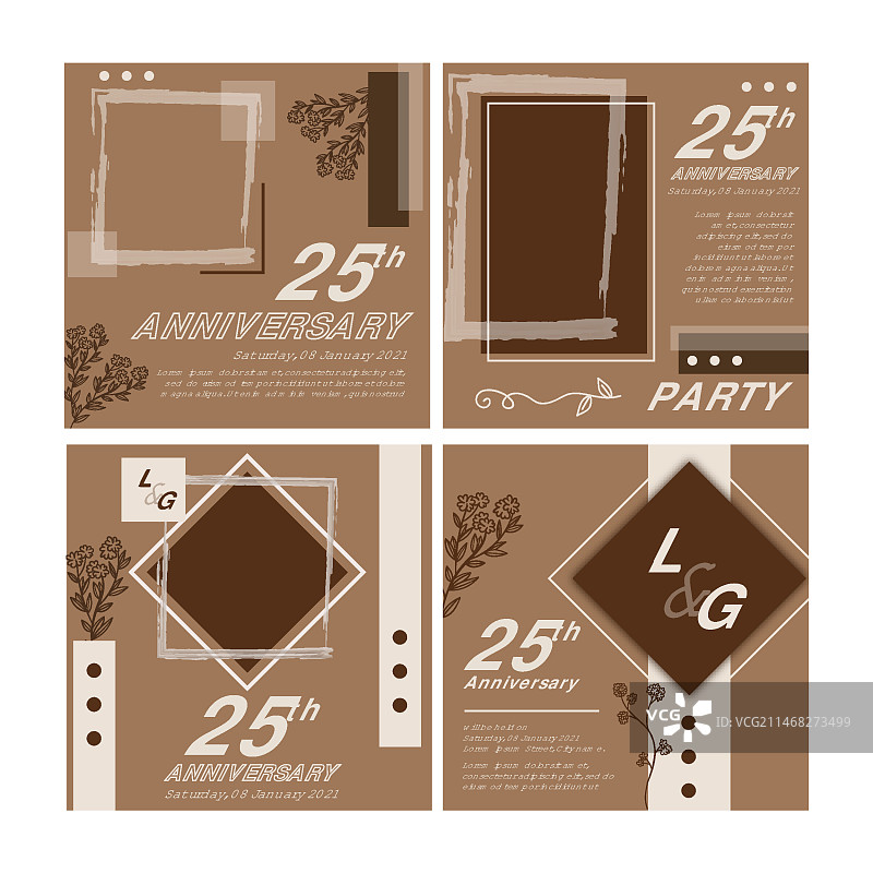 25周年Instagram帖子图片素材