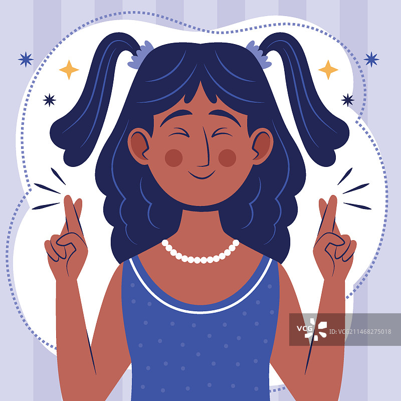 手绘赞美插画图片素材