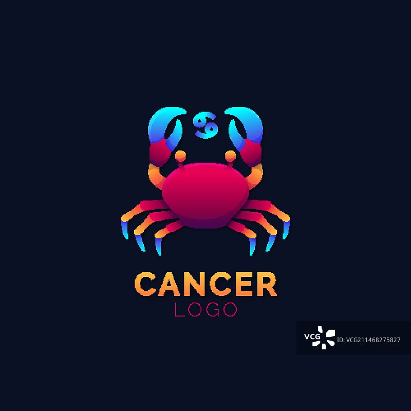 渐变癌症标志模板图片素材