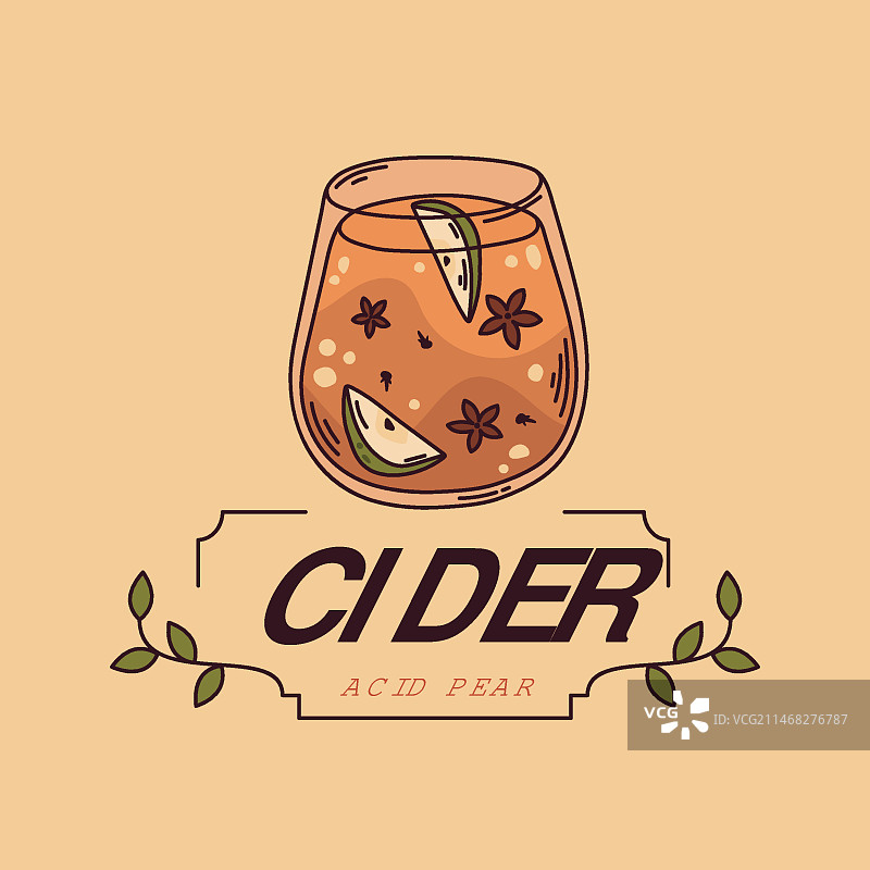 苹果酒标志设计模板图片素材