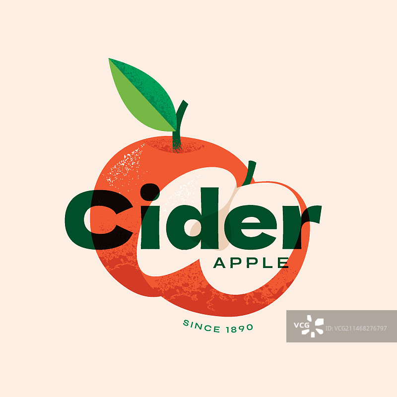 苹果酒标志设计模板图片素材