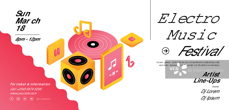 现实主义与扁平风格设计模板图片素材