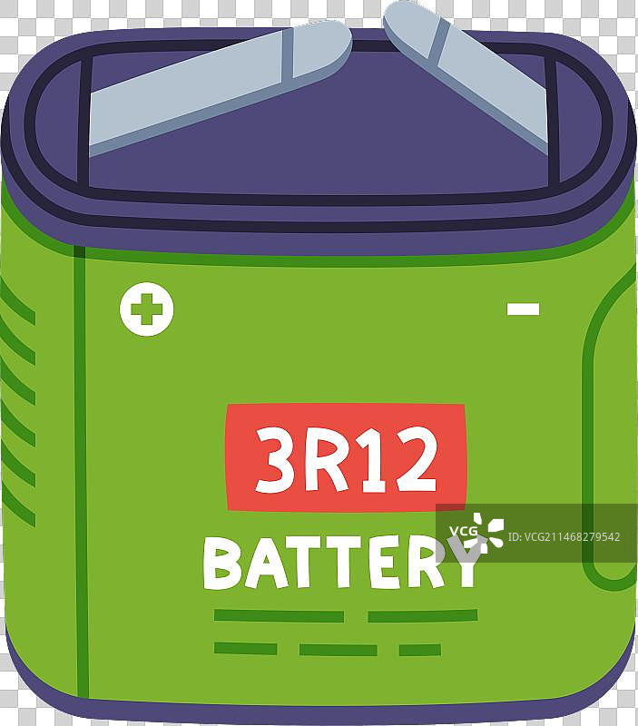 作为储能装置的绿色电池蓄电池图片素材