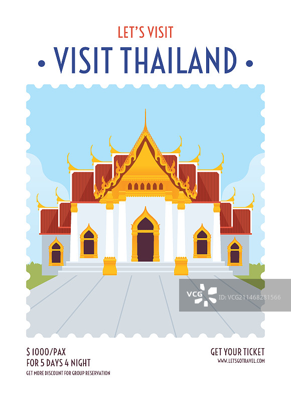 泰国旅游海报模板图片素材