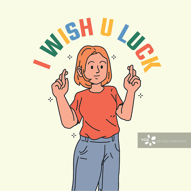 扁平风格祈祷手势插画图片素材