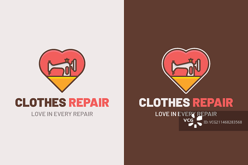 手绘二手服装店Logo图片素材